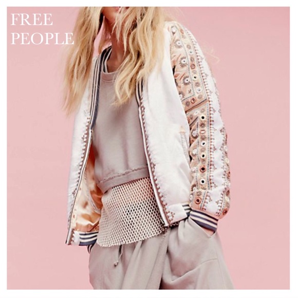 Free People Jackets & Blazers - FREE PEOPLE NEW ROMANTICS REVERSIBLE BOMBER JACKET